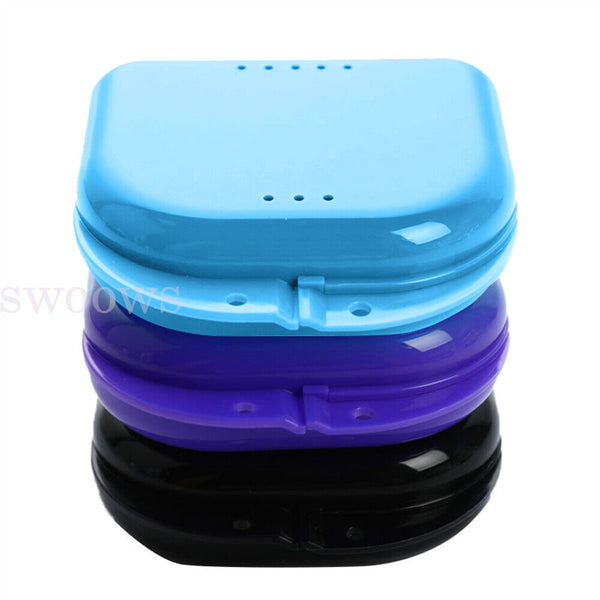 Orthodontic Retainer Box Teeth Mouth Denture Dental Case Guard Storage Sport