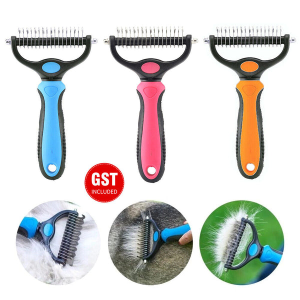 Dog Pet Cat Grooming Comb Brush Undercoat Rake Dematting Deshedding Trimmer Tool