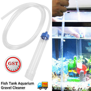 1/2 Fish Tank Aquarium Gravel Cleaner Syphon Vacuum Water Water Filter With Hose