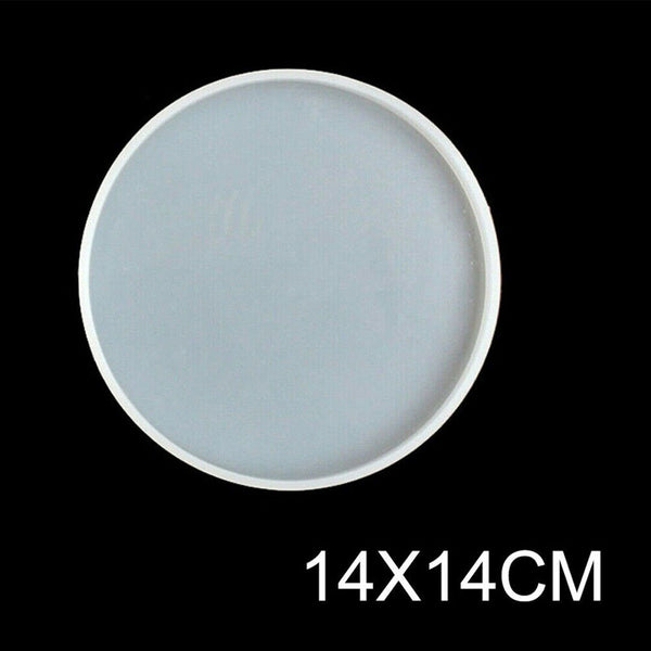 Resin Casting Mold Silicone Jewelry Agate Making Mould Tool Craft Round Coaster