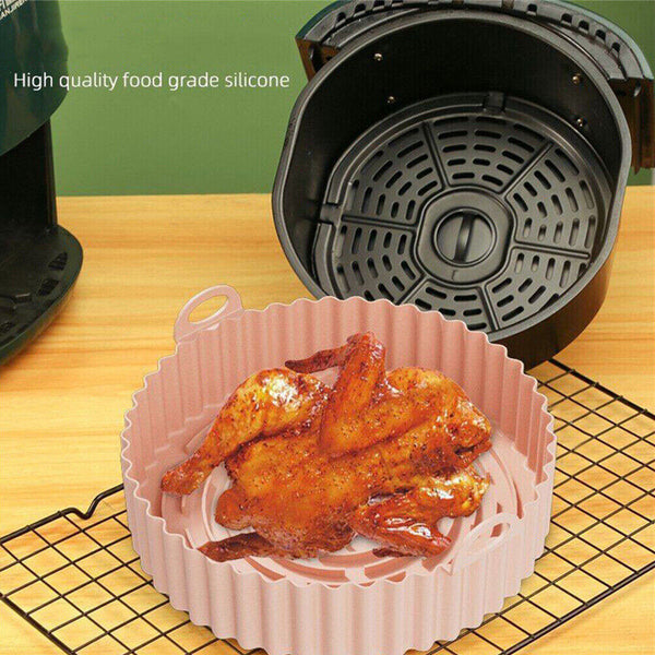 Non-Stick Air Fryer Silicone Pot Air Fryer Basket Liner Reusable Baking Tray Mat