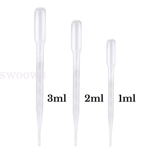 Plastic Pipettes Eye Dropper Disposable Graduated Transfer Liquid Drop Paint AU