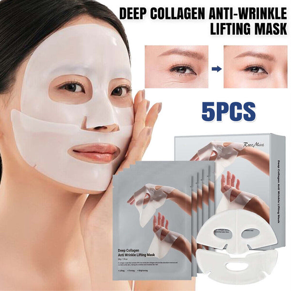 UP50pcs Deep Collagen Anti-Wrinkle Lifting Mask Collagen Mask Bio Collag Facial