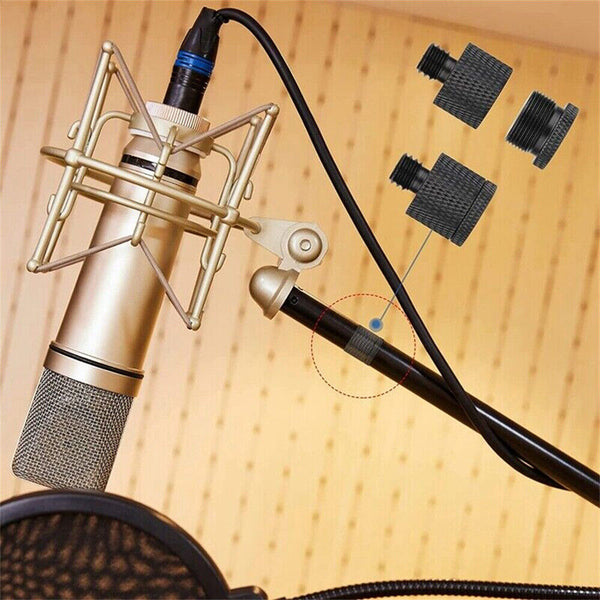 8Pcs Mic Thread 3/8 Mic Screw Adapters Adapter Kit 5/8 to 1/4 to 5/8 Mic Stand