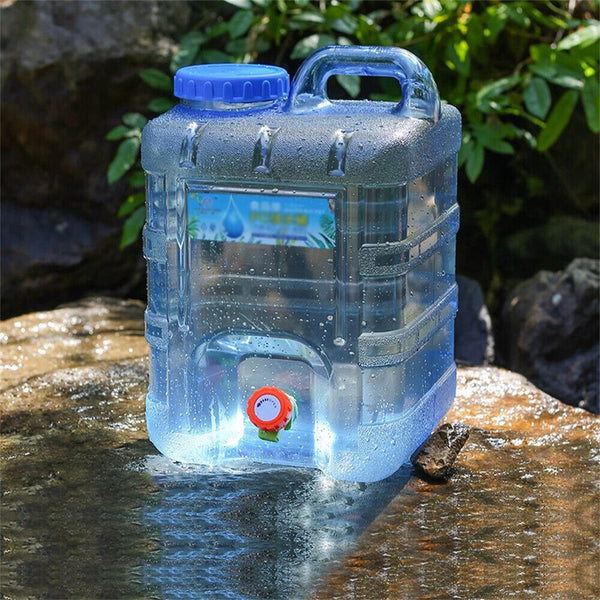 Portable Water Bucket Camping Water Container Outlet Tap Barrel Outdoor 5-25L