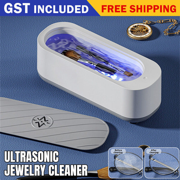 Ultrasonic Water Cleaner Stainless Steel Sonic Wave Tank Jewelry Watch Cleaning