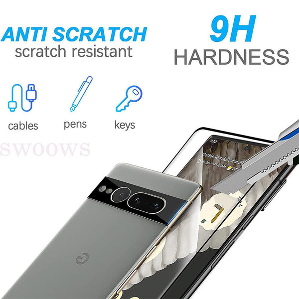 Premium Tempered Glass Screen Protector For Google Pixel 8 Pro 7 6 Pro