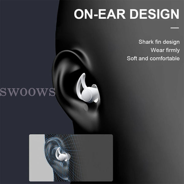 Ultra Soft Silicone Ear Plug Noise Reduction Flexible Reusable Study Sleep Plugs