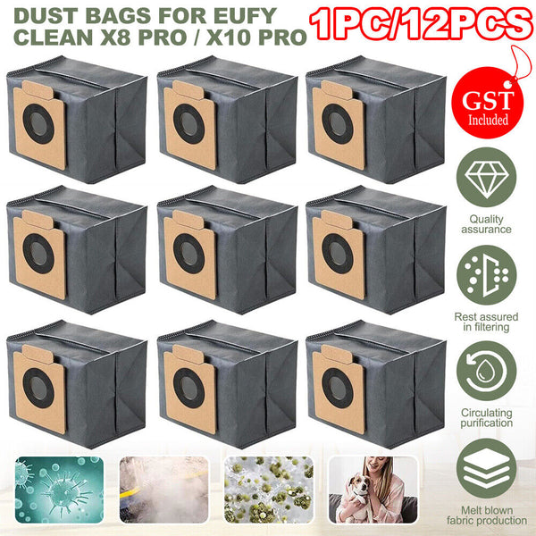 Replacement Dust Bags For Eufy Clean X8 Pro / X10 Pro Omni Robot Vacuum Cleaner