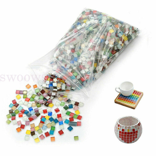 Up to 2000g Mixed Crystal Glass Mosaic Tiles Kitchen Bathroom Art Craft Supplier