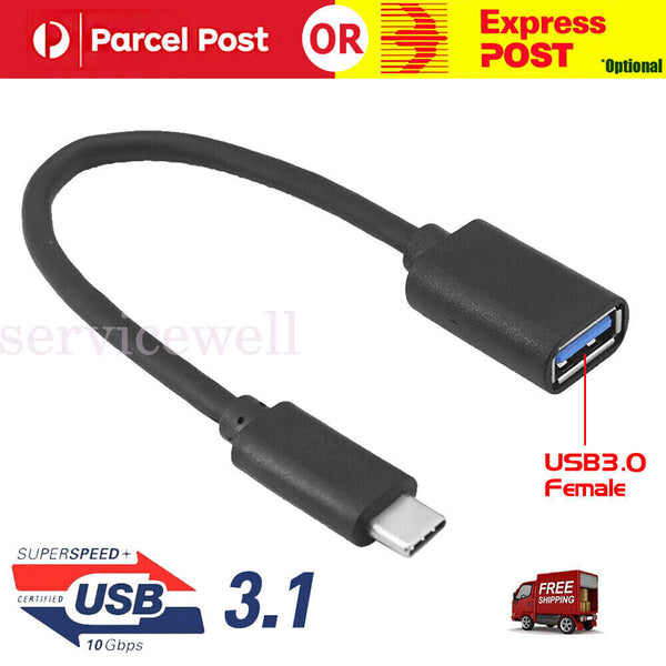 USB 3.1 Type-C USB-C OTG Cable Male to USB 3.0 Type A Female Adapter OTG