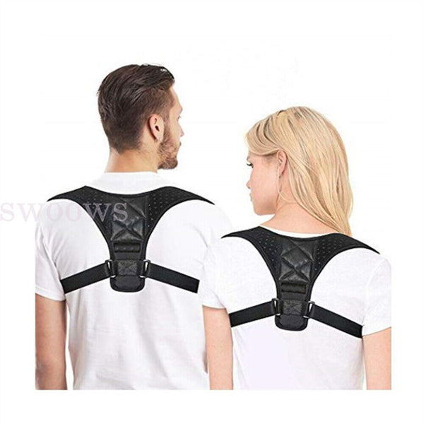 Posture Corrector Adjustable Shoulder Back Support Belt Straightener Brace Strap