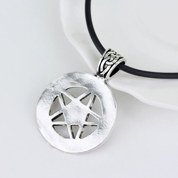 Crystal Pentagram Witch Wicca Pagan Magical Pendant Necklace Witchcraft Gift New