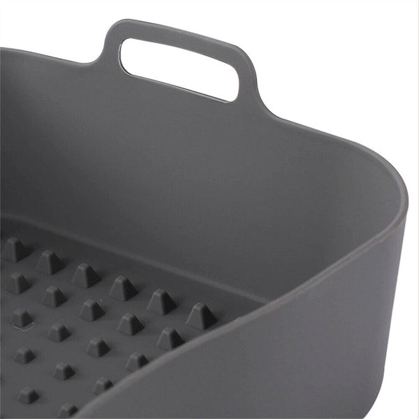 Square Air Fryer Mat Silicone Pot Baking Tray Liner Reusable Oven Accessories AU