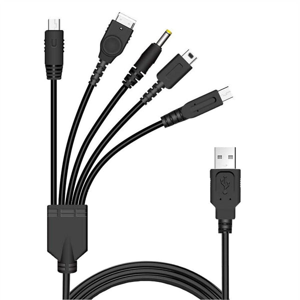 5in1 USB Charger Cord Cable For Nintendo New 2DS 3DS DSi XL NDS GBA SP DS Lite