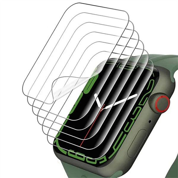 1-5x 38/41/40/42/44/45/49mm Screen Protector For Apple Watch iWatch Series 7 6 5