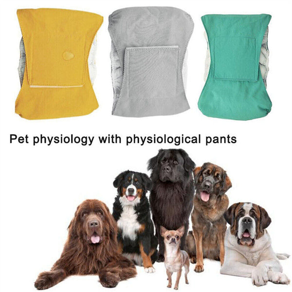 Male Pet Dog Puppy Nappy Diaper Belly Wrap Band Sanitary Pants Underpants XS-XL