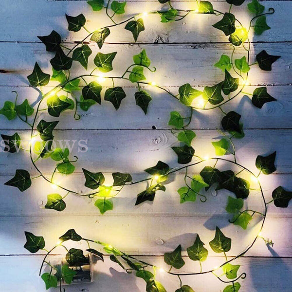 2M - 10M LED String Fairy Lights Wedding Party Vine Ivy Garden Party Lamp Decor