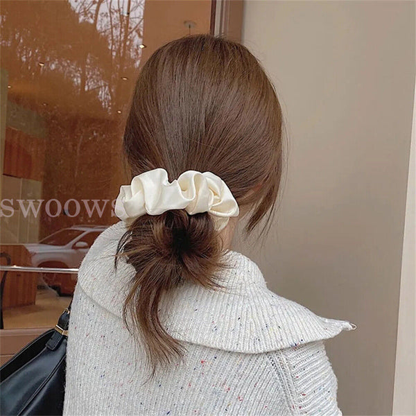 1/4pcX Large Scrunchies Hair Bands Bobbles Elastic Holder Girls Women Ponytail