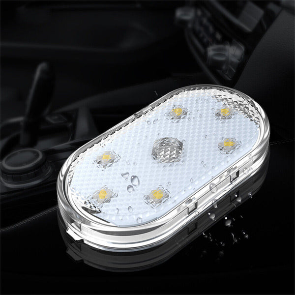 Mini Car Interior LED Light Touch Control Ambient Lamp USB Rechargeable Magnetic