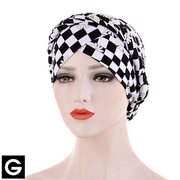 Women's Floral Chemo Cap Cancer Hat Muslim Hair Scarf Turban Hijab Head Wrap NEW