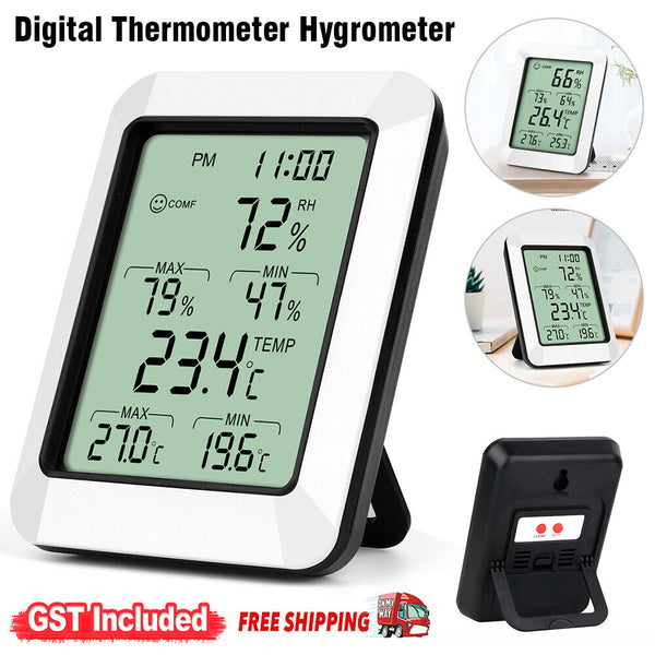 Digital Indoor Outdoor LCD Humidity Meter Hygrometer Thermometer Temperature