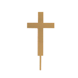 Cross Cake Acrylic Topper Baptism Christening Confirmation Wedding Gold Silver