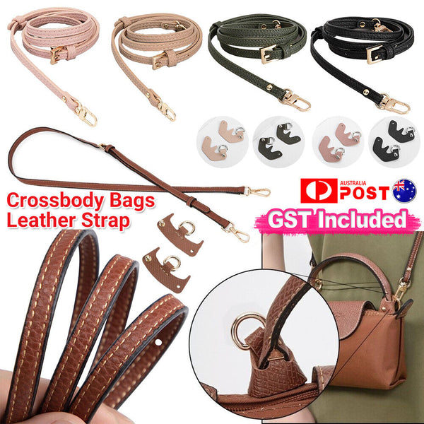 Replacement Hang Buckle & Adjustable Leather Strap Belt For Crossbody Bag AU