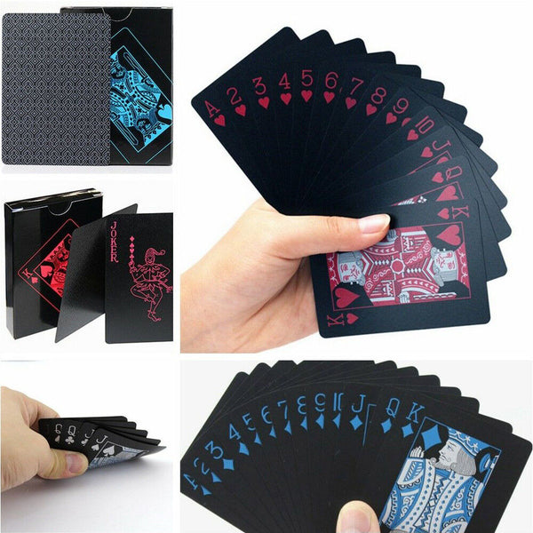 Poker Waterproof PVC Plastic Playing Cards Set Classic Magic Tricks Tool AZ