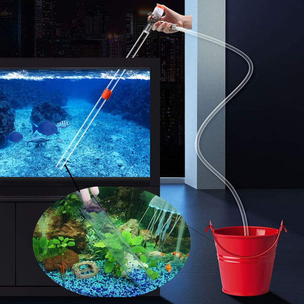 Pump Gravel Water Cleaning Kit Vacuum Cleaner Aquarium Fish Tank Siphon