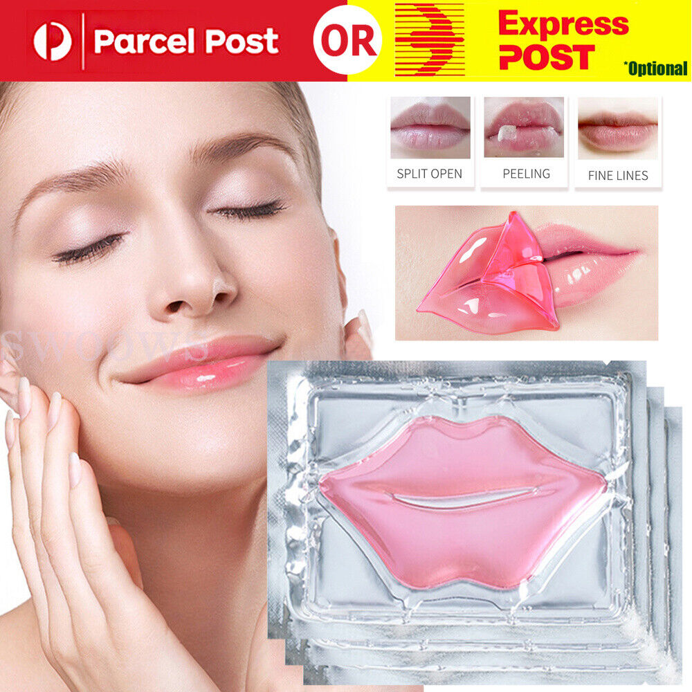 Up to100x Lip Pad Collagen Crystal Plumper Moisturizing Beauty Care Gel Patch AU