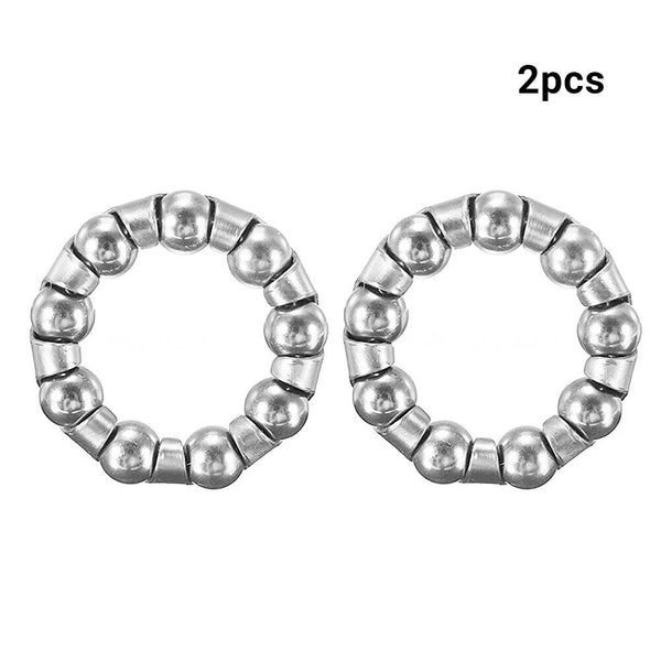 2pcs 29mm 9 Ball Bike Crank Bearings Bicycle Wheel Bearing Retainer Silver Tone