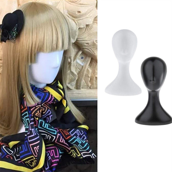 Plastic Female Mannequin Wig Hair Hat Scarf Manikin Head Model Display Stand AU