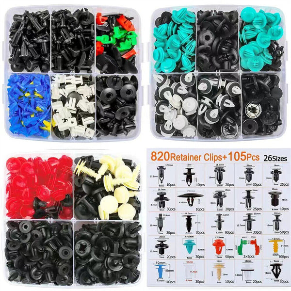 680pcs Car Trim Body Clips Kit Rivets Retainer Door Panel Bumper Plastic