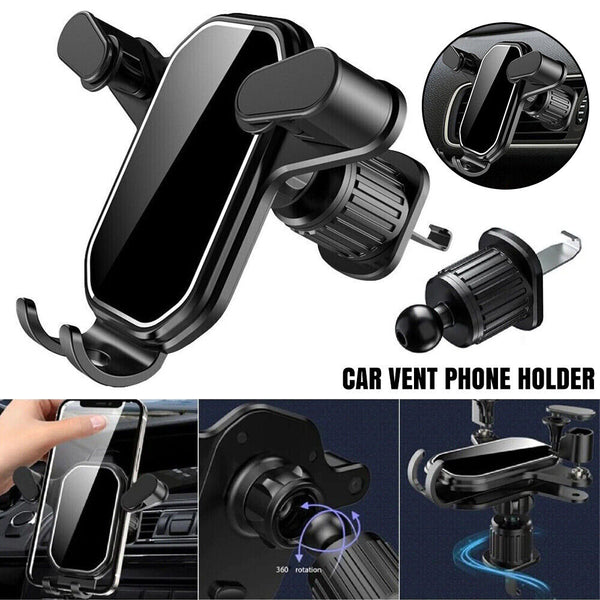 Mount Stand Bracket Air Mobile Clip Cradle Universal Hook Car Vent Phone Holder