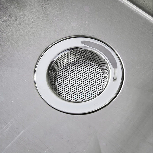 4/8x Stainless Steel Kitchen Sink Mesh Strainer Waste Plug Filter Drain Stopper