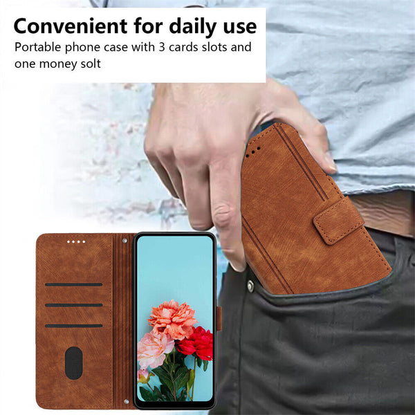 1/2 Shockproof Flip PU Leather Magnetic Wallet Phone Case Cover For Oppo Reno11F