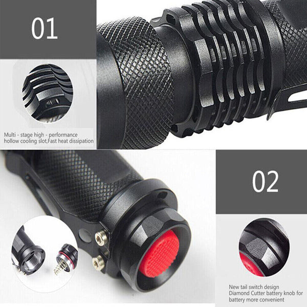 UV Ultra Violet LED Flashlight Blacklight Light 365 395 nM Inspection Lamp Torch