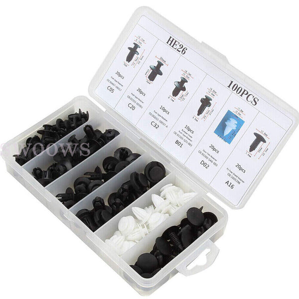 Quick and Easy Installation 100pcs Car Buckle Set Suitable for All Vehicles NEW