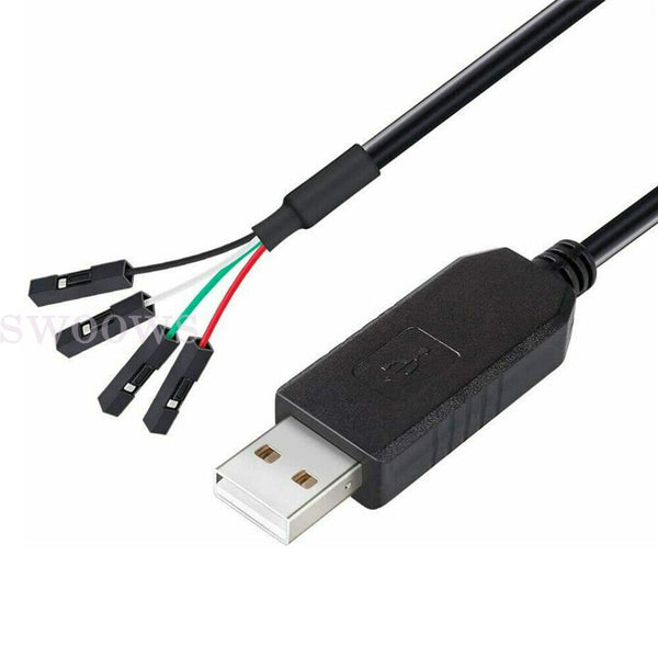 USB to COM Cable Wire Adapter ModuleB To RS232 TTL PL2303HX Auto Converter