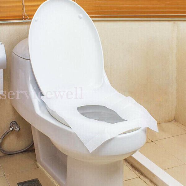 UP1500pcs Toilet Seat Covers Paper Biodegradable Disposable Sanitary Flushable