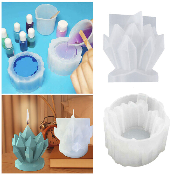 3D Iceberg Shap Candle Mold DIY Silicone Candle Holder Mould Resin Epoxy Casting