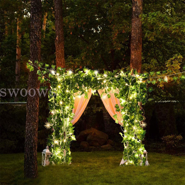 2M - 10M LED String Fairy Lights Wedding Party Vine Ivy Garden Party Lamp Decor