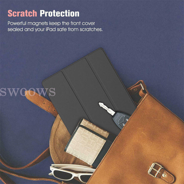 Leather Stand Smart Slim Flip Case Cover For Apple iPad 9th 8th 7th Generation