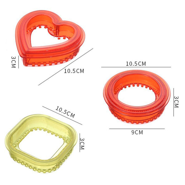 1/3X Sandwiches Cutter and Sealer For Kids Lunch Sandwiches' Decruster Maker AU