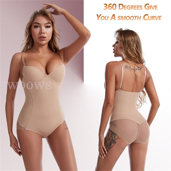 Ladies Full Body Shaper Slimming Shapewear Firm Tummy Control Underwear Bodysuit