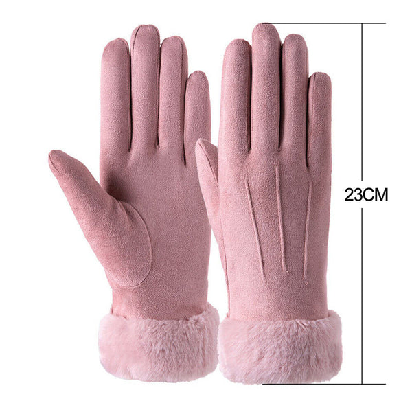 Women Winter Gloves Thermal Touch Screen Warm Windproof Soft Outdoor