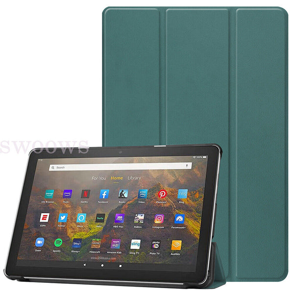 Classic Leather Stand Smart Case Cover For Samsung Galaxy Tab A9 Plus + Glass