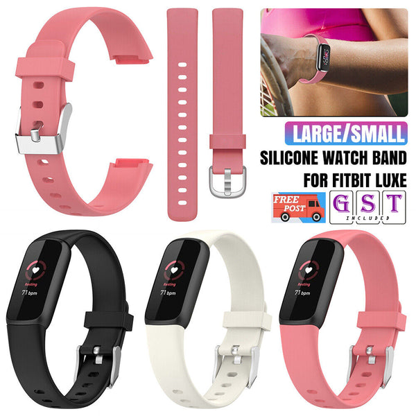 Replacement Waterproof Silicone Wristband Watch Soft Bracelet Fitbit Luxe Band