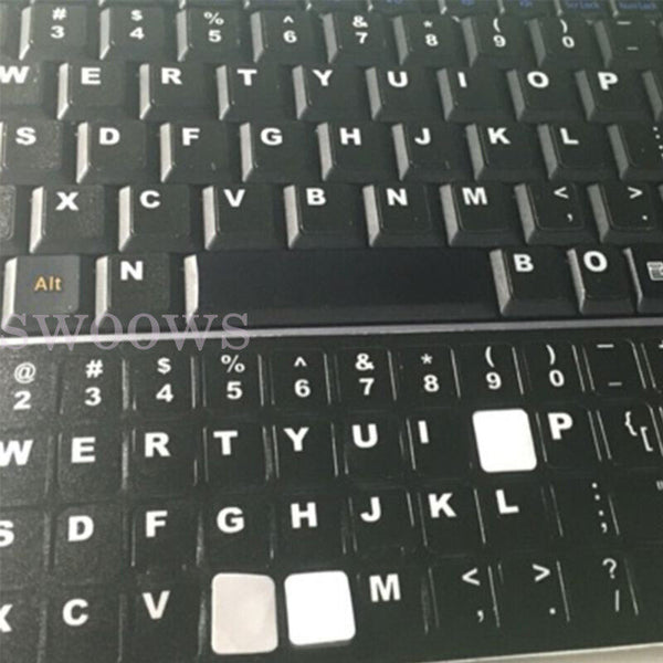 2pcs English US Keyboard Keypad Sticker Letters Desktop Laptop PC Cover Skin